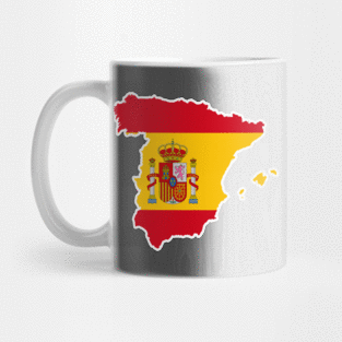 Spain map, flag Mug